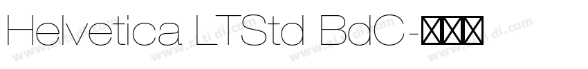 Helvetica LTStd BdC字体转换